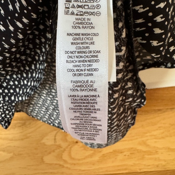 Black Joe Fresh wrap dress with drawstring waist - Picture 2 of 4